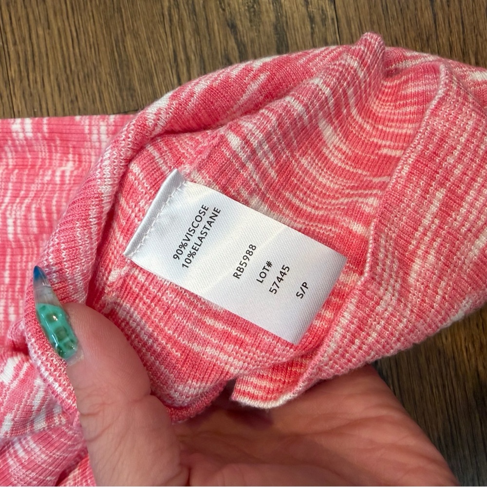 Pink and White Patterned dress size small - Picture 3 of 7